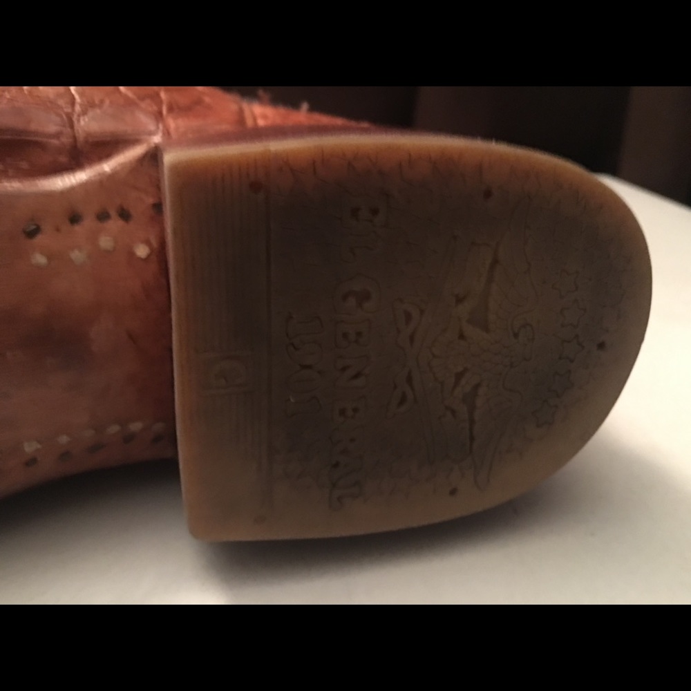 Genuine Alligator Cowboy Boots - Picture 4 of 8